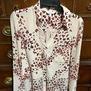 Sheer long sleeve blouse